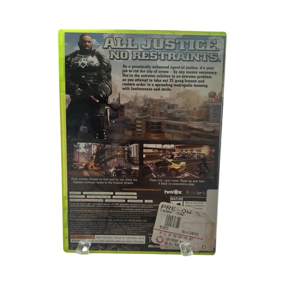 Crackdown Xbox 360 Original Microsoft Action Adventure Game Physical‎ Disc